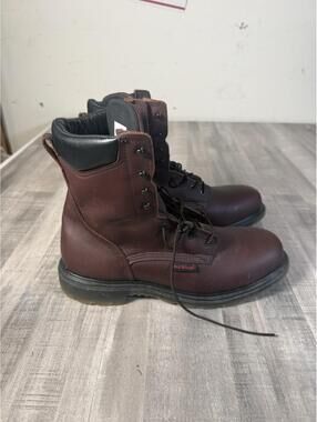 Red Wing Supersole 2.0 #608 Men’s 8 Inch Soft Toe Boot Brown Leather Men’s 13 B